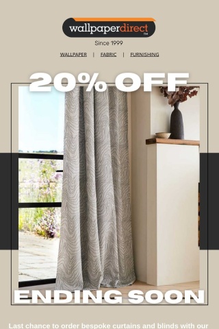 20% Off Made To Measure Ending Soon...