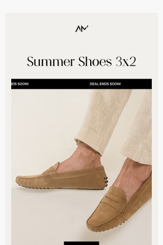 Ends Tonight! Pay 2, Get 3 Summer Shoes