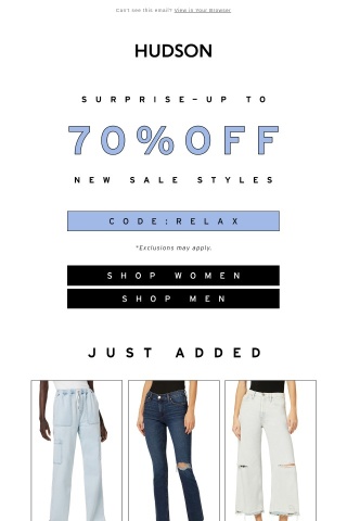 30% Off Sitewide + New Sale Styles