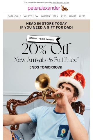 It's Father's Day tomorrow & 20% Off ends tomorrow too!
