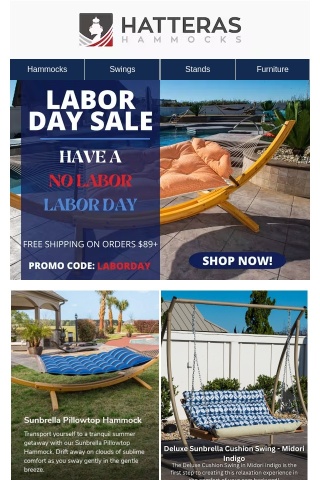 Make Labor Day, Labor Free and Save Big With Our Labor Day Sale!⭐🔥