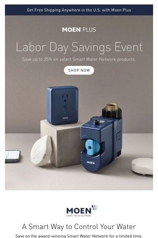 Take up to 25% off this Labor Day