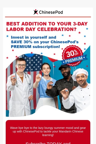 72 HOURS ONLY: A Special Labor Day 2023 Offer!