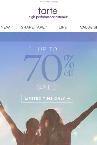 Tartelette, UP TO 70% OFF