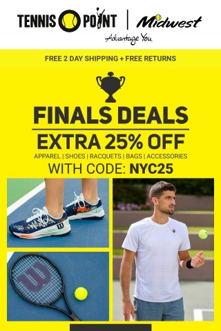 Celebrate NYC Tennis this weekend with our Finals Deals!