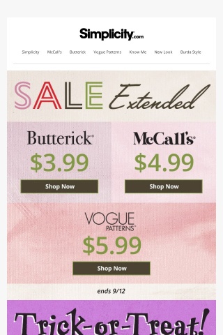 McCall’s Now $4.99! Shop the sale today