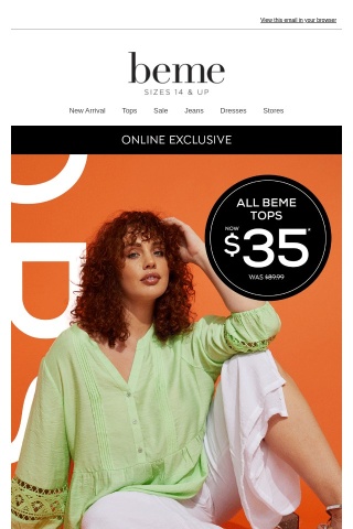 Not a drill (ALL) Beme Tops NOW $35!