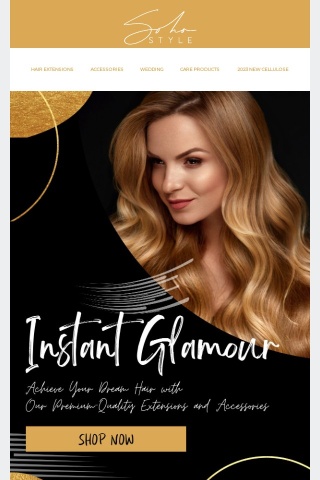 Instant Glamour Introducing Our Fall Collection of Hair Extensions and Accessories🌸