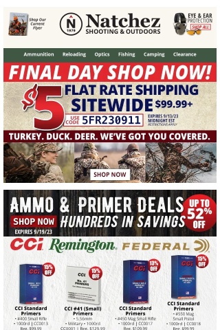 Up to 52% Off Ammo Deals