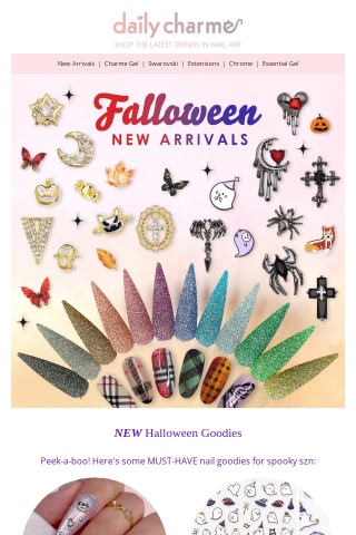 NEW Falloween Nail Decor you MUST see! 👀