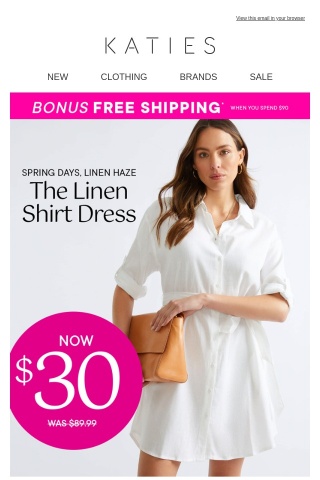 Click for the ($30*) Must-Have Linen Dress!