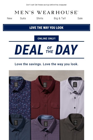 Deal of the day savings! Michael Strahan shirts $29.99!