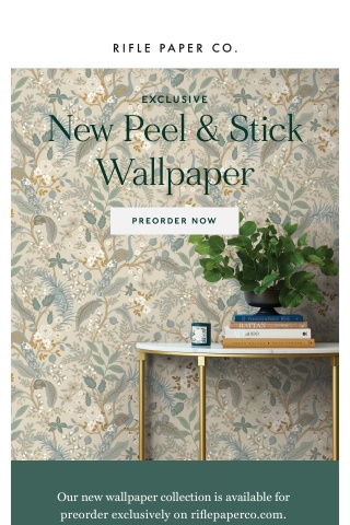 NEW: Peel & Stick Wallpaper