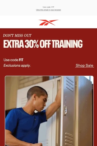 🚨Final Chance At An Extra 30% Off Training Gear