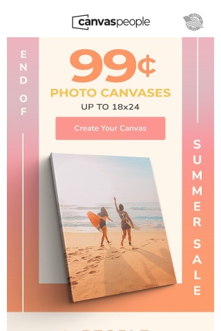 24 Hour $0.99 Canvas Event Happening Now!