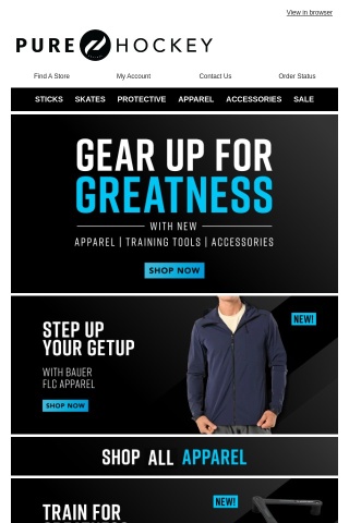 Gear Up For Greatness With New Apparel, Training Tools, Accessories & More!