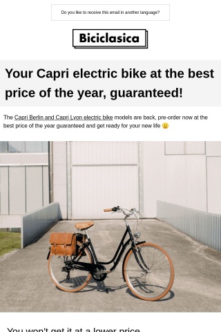 Your CAPRI Electric Bike 😍 Best price of the year!