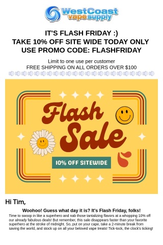 ⚡️ 10% Off Flash Friday Sale 🤣