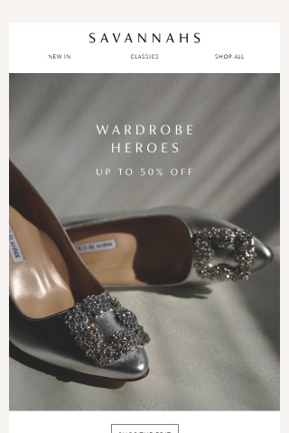 Last chance – Up to 50% off Wardrobe Heroes
