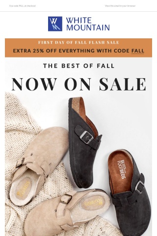 The best of fall now on SALE