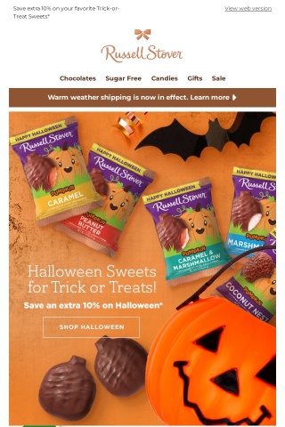 Save extra 10% on your favorite Trick-or-Treat Sweets*