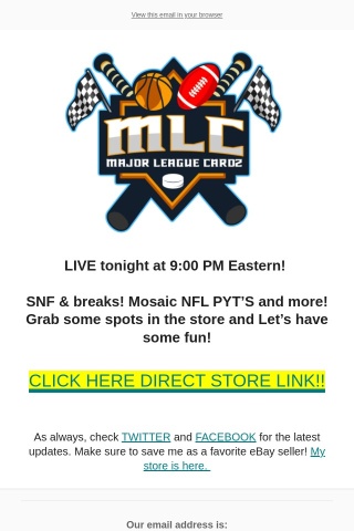 SNF and Breaks! Mosaic & More!