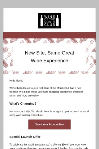 Exciting News: We Have a New Site! 🍷