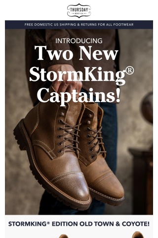 Two New StormKing® Captain Boots!