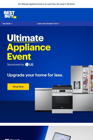 🎉 Huge savings on appliances, big and small.