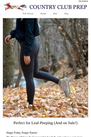 The Perfect Leggings for Leaf-Peeping.