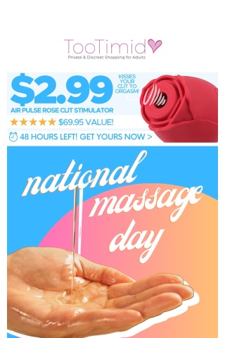 😍 National Massage Day!