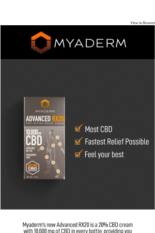 Advanced RX20 With 10,000 mg of Pure CBD - Fastest Pain Relief Possible