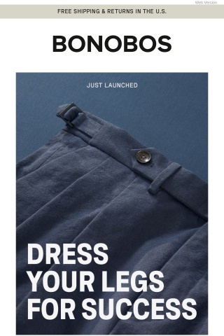 JUST LAUNCHED: New Dress Chinos