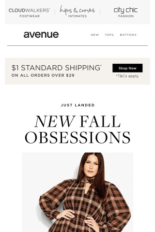 NEW Fall Obsessions + $1 Shipping* Ends Midnight