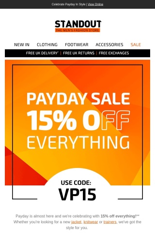 Save 15% Off Everything!