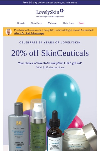 By invitation only: 20% off SkinCeuticals savings starts here!