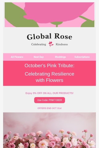 Embrace Hope with Pink Flowers: Celebrating Strength in October 🌸🎗️