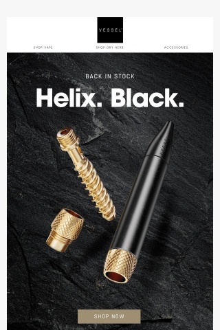RESTOCKED | Helix Black