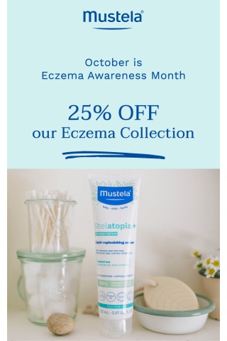25% OFF for Eczema Awareness Month 🌻