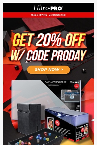 💥 It's Your Lucky Day! PRODAY = 20% Off!