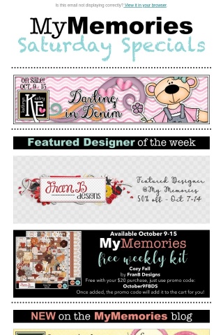 So many designer deals and don't forget your freebies!