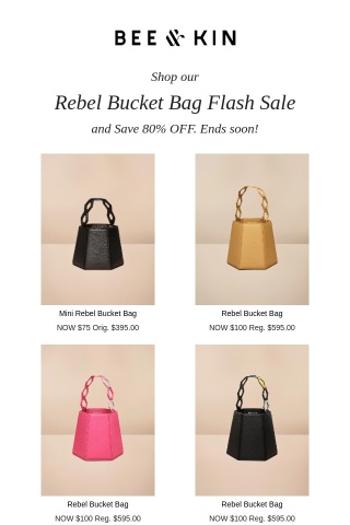 Take 80% OFF all Bucket Bags