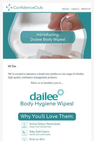 Discover Our New Biodegradable Body Wipes!