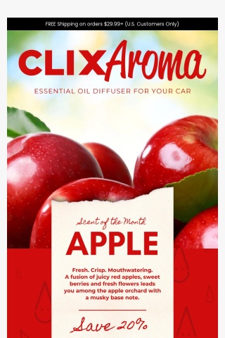 🍁Fall in Love with Clix Aroma Apple! 🍎