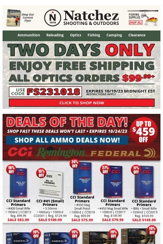 🚨 Up to $459 Off Ammo With Our Deals of the Day! 🚨