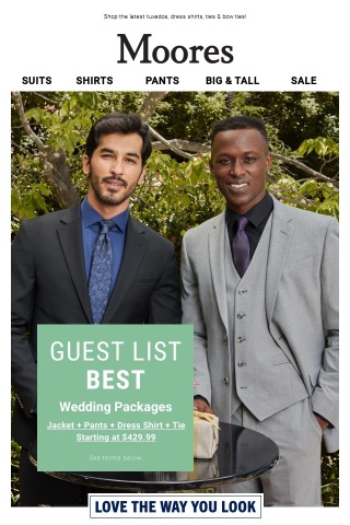 GET IT ALL: wedding packages starting at $429.99