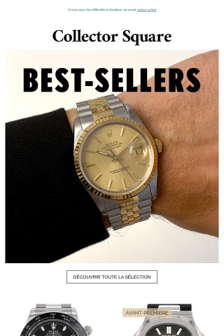 Montres Best-Sellers : Rolex, Cartier, Patek Pilippe...