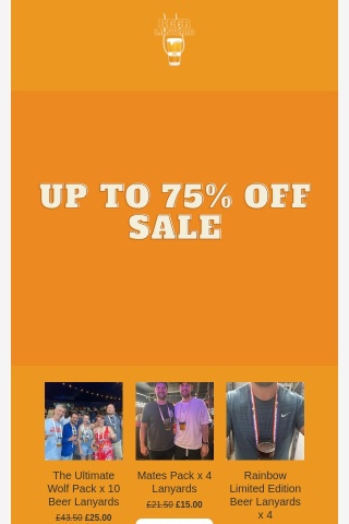 Up To 75% Off Sale Now LIVE! Beer Lanyards From £2.50