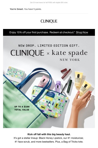 A stellar beauty haul 💋 Clinique x Kate Spade New York gift.