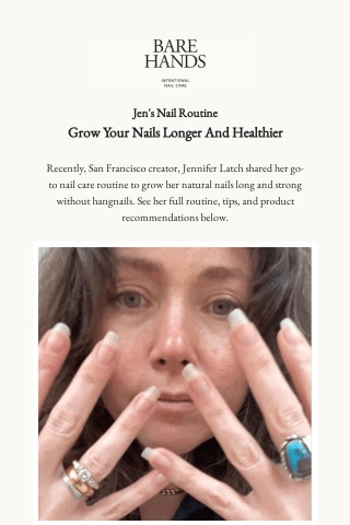 How Jen Latch is changing her nail care